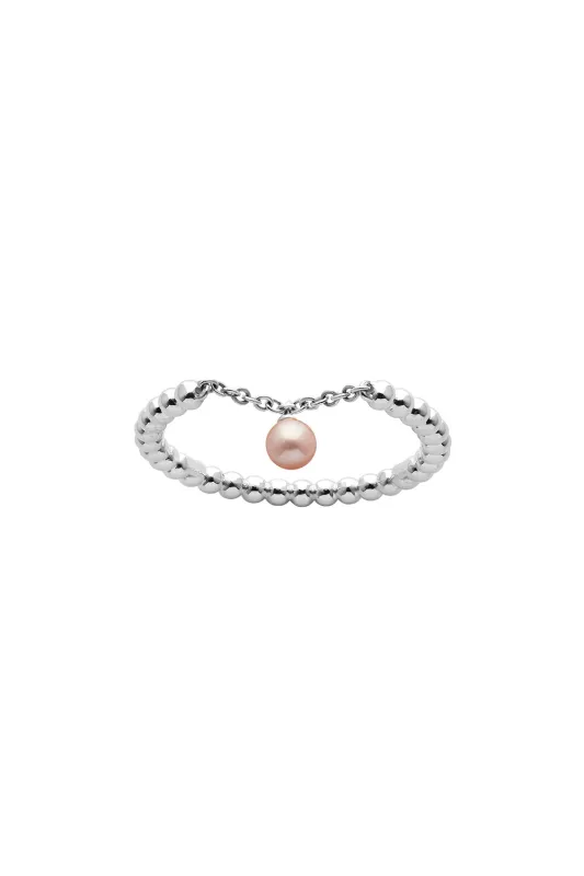 Vermeer Pearl Ring Silver sold by Karen Walker