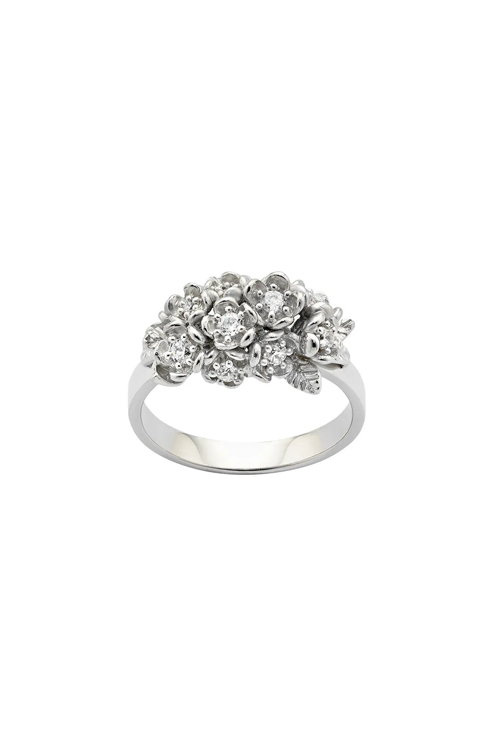 Diamond Flowers Ring, White Gold, 0.42ct Diamond sold by Karen Walker