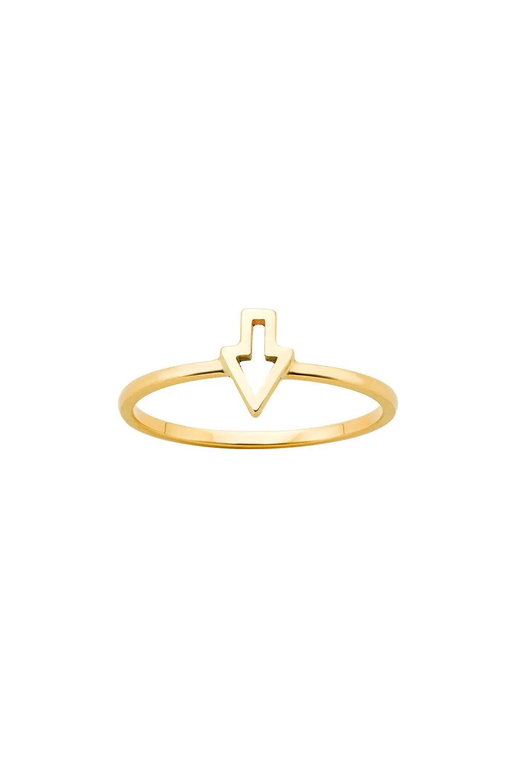 Superfine Runaway Arrow Ring Gold sold by Karen Walker