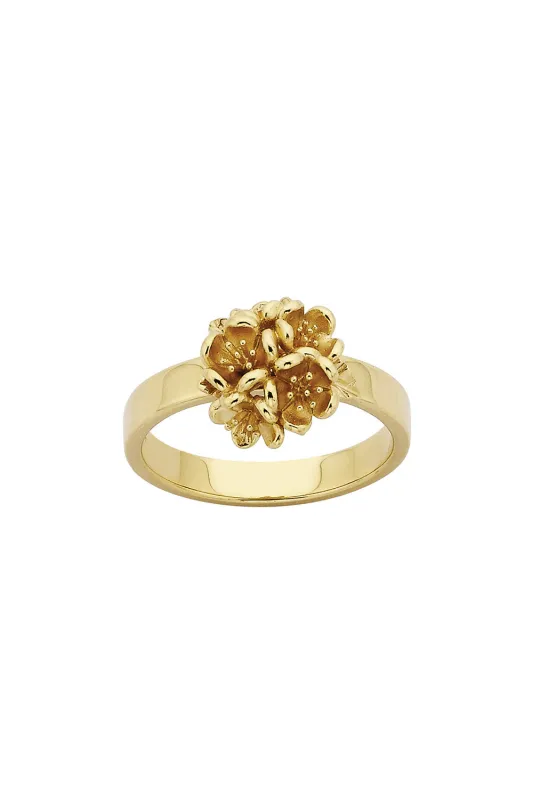 Flower Ball Ring Gold sold by Karen Walker
