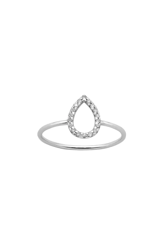 Capsule Diamond Ring, 9ct White Gold, .12ct Diamond sold by Karen Walker