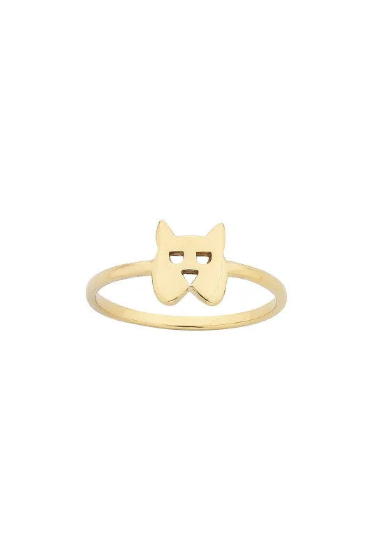Mini Dog Ring Gold sold by Karen Walker