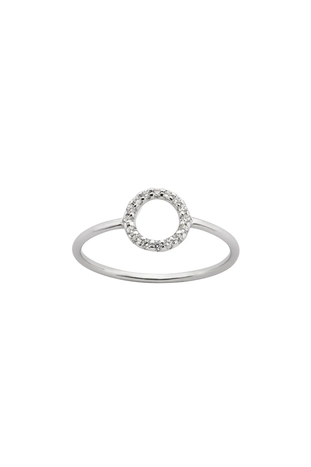 Orbit Diamond Ring, 9ct White Gold, .11ct Diamond sold by Karen Walker