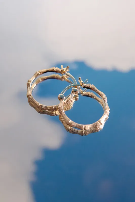Bamboo Hoops Gold sold by Karen Walker