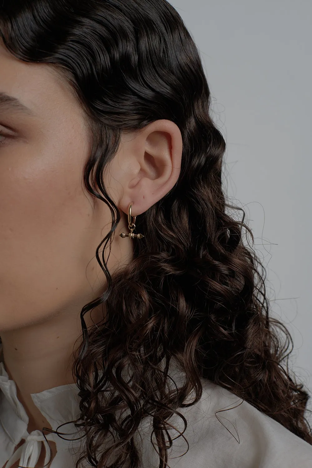 Arrow Fob Earrings Gold sold by Karen Walker product image thumbnail 2