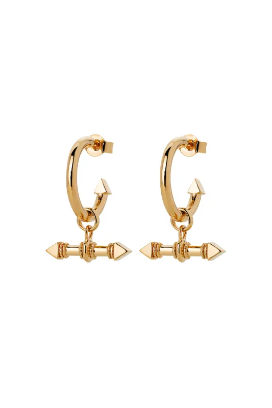 Arrow Fob Earrings Gold sold by Karen Walker