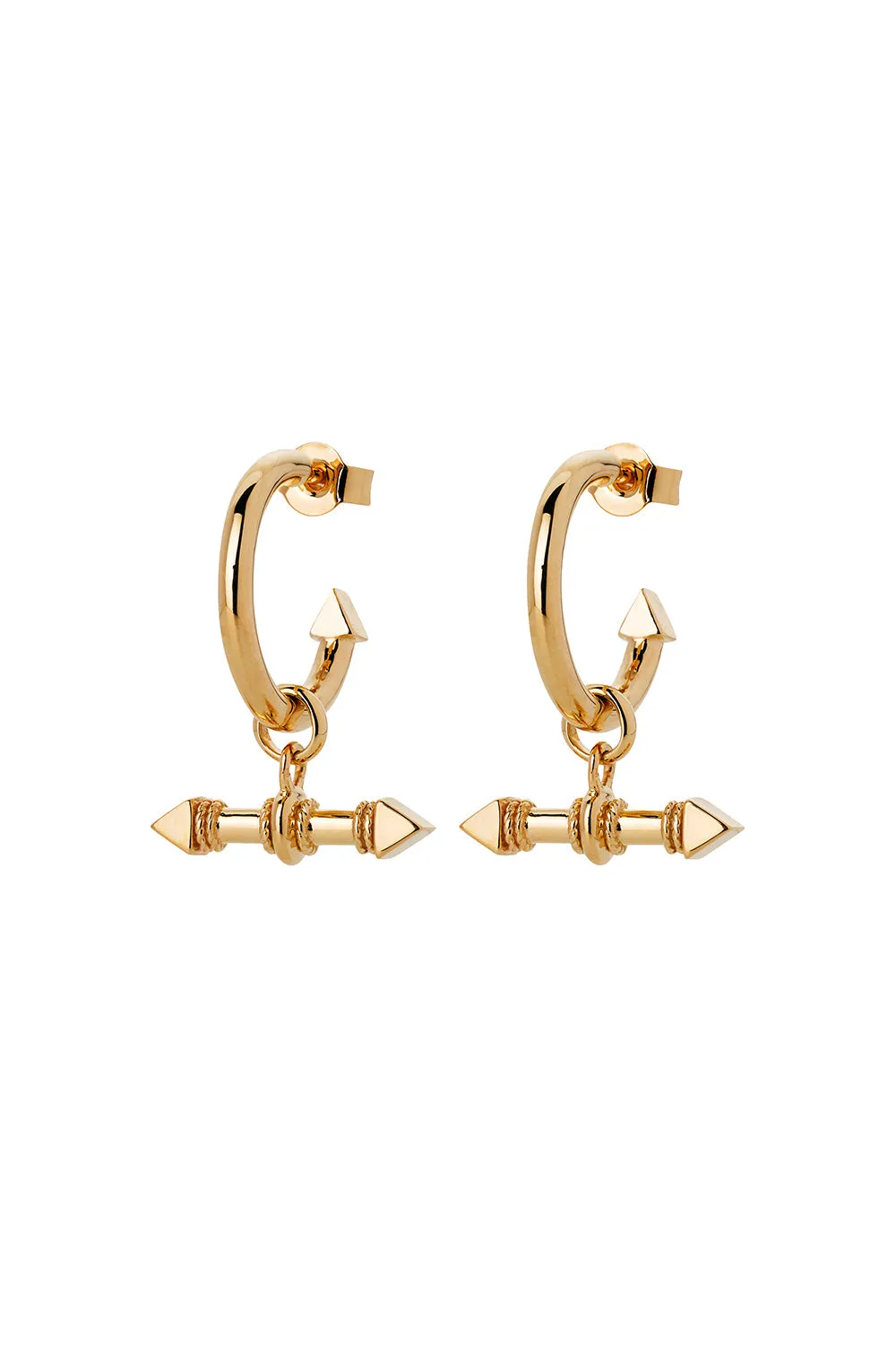 Arrow Fob Earrings Gold sold by Karen Walker