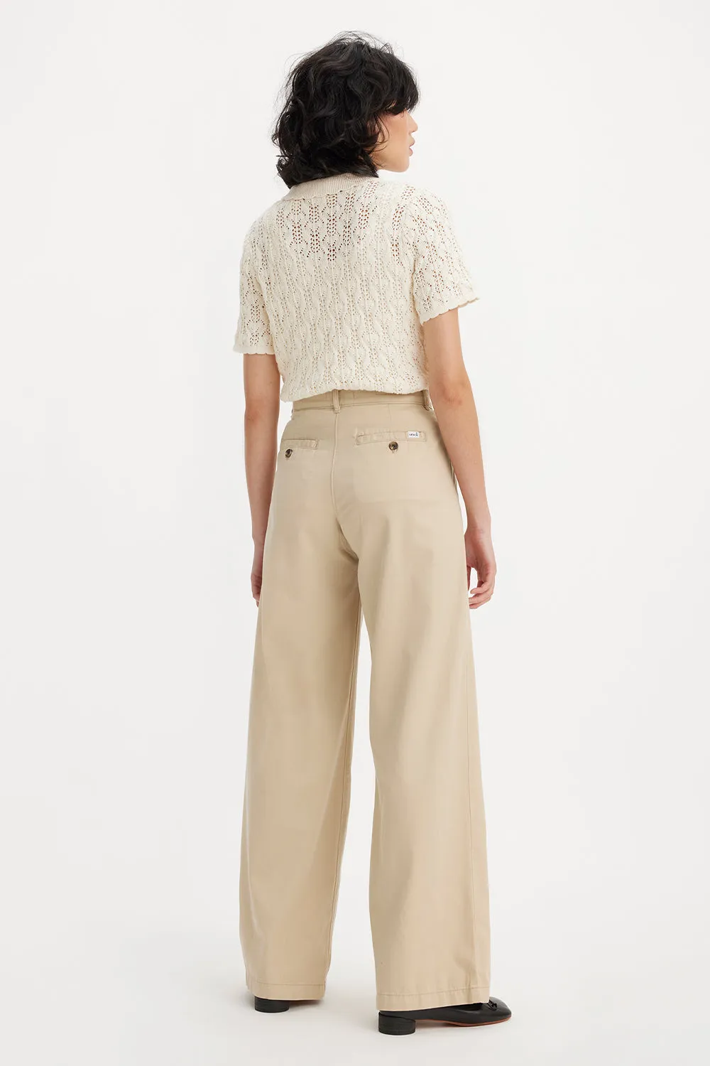Pleated Wide-Leg Trousers Safari sold by Karen Walker product image thumbnail 3