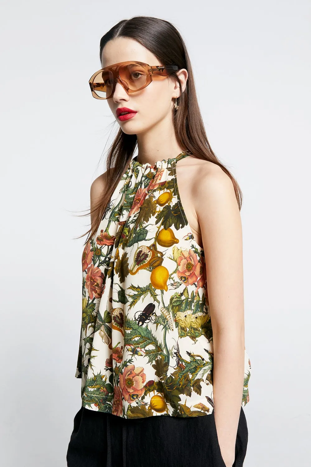 Wardian Bow Back Top Macadamia Multi sold by Karen Walker product image thumbnail 2