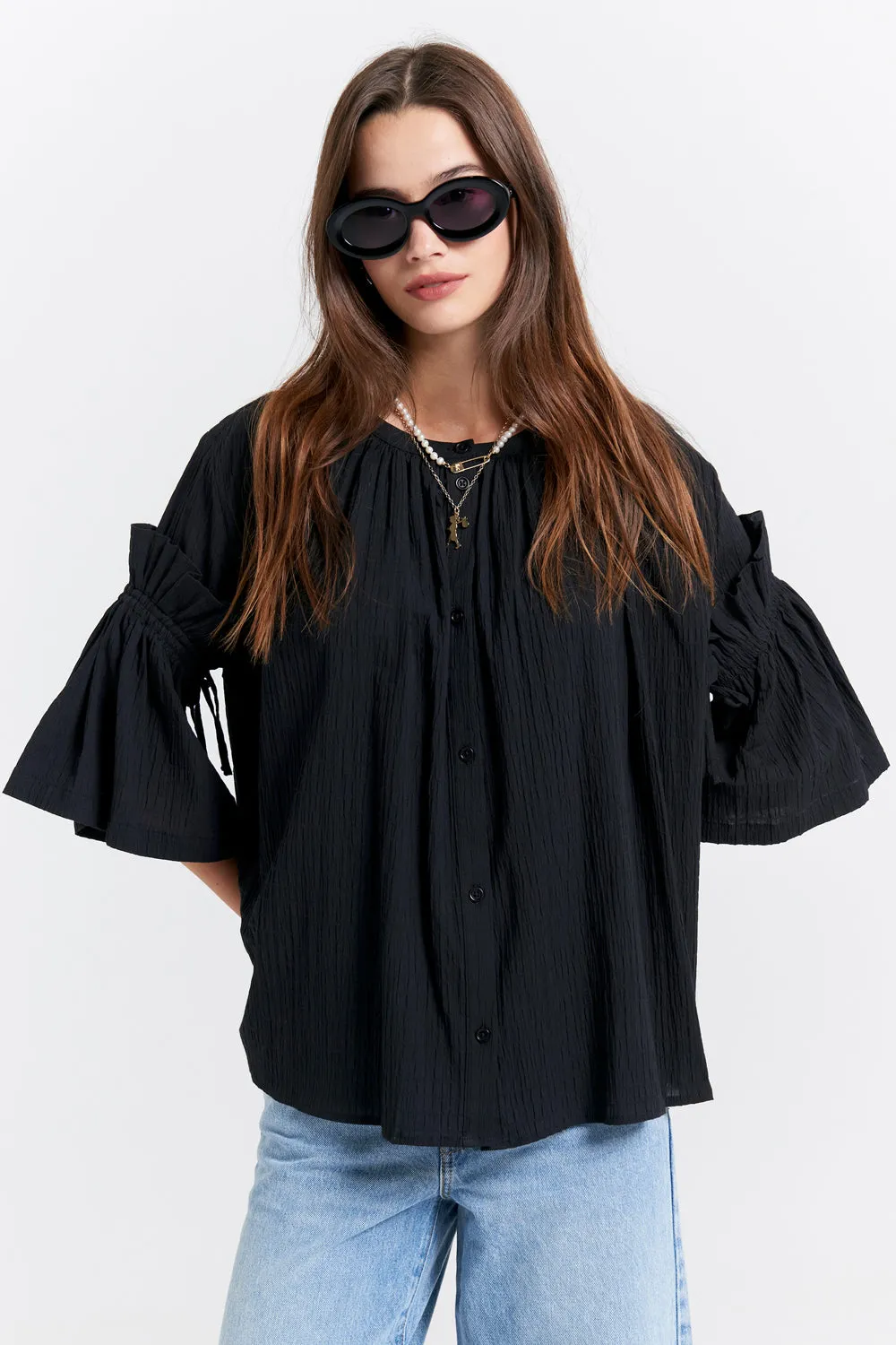 Glade Shirt Black sold by Karen Walker