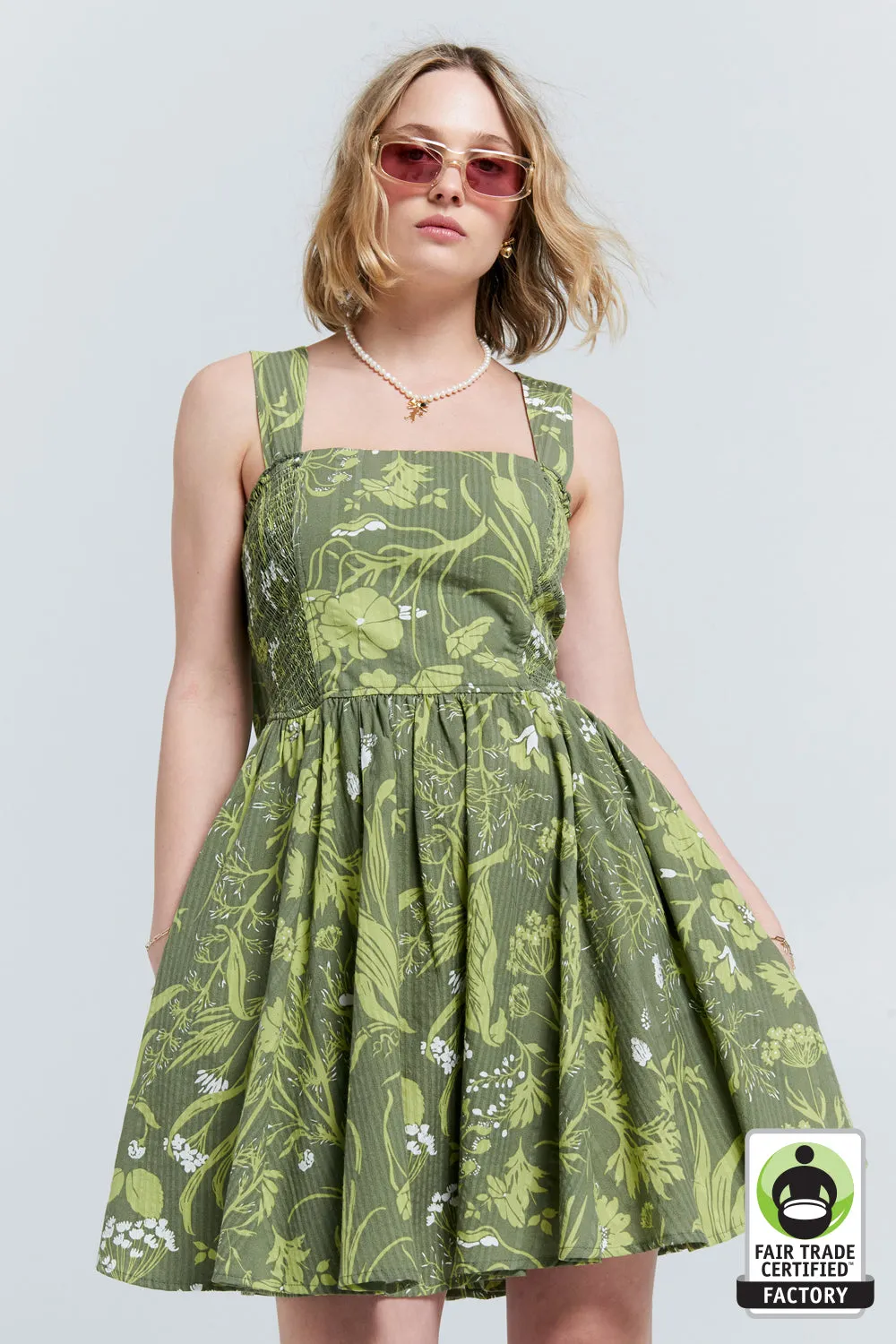 Eden Mini Dress Green sold by Karen Walker