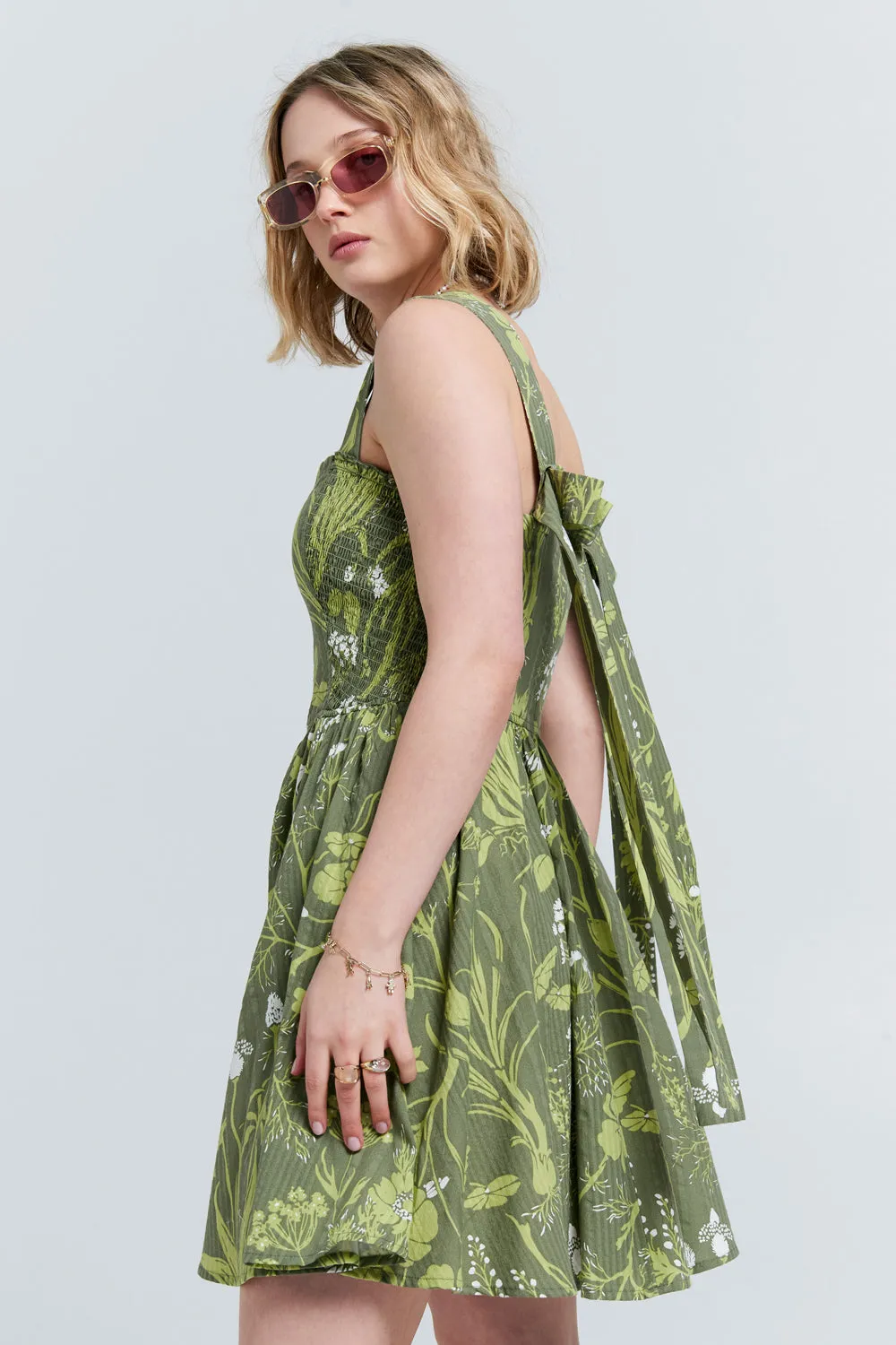 Eden Mini Dress Green sold by Karen Walker product image thumbnail 2