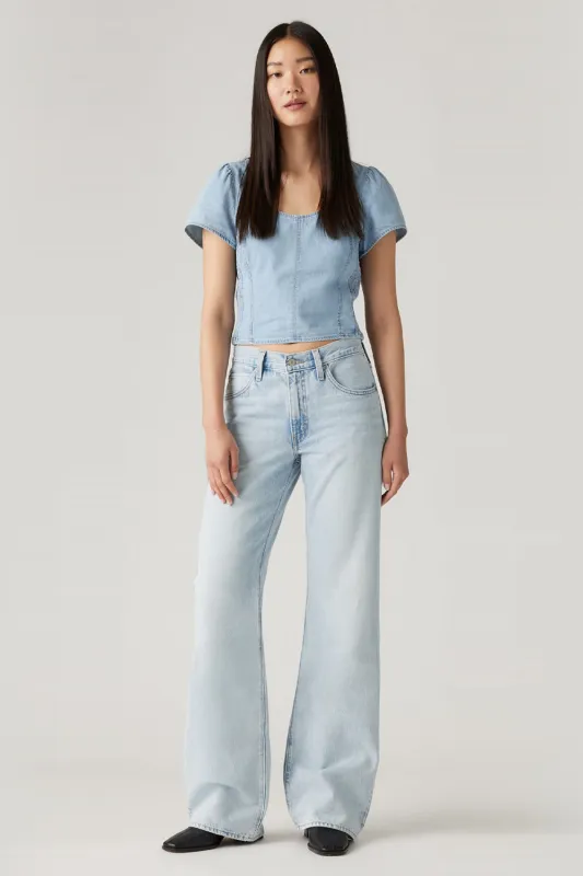 94 Baggy Bootcut Jeans Abraided Art sold by Karen Walker
