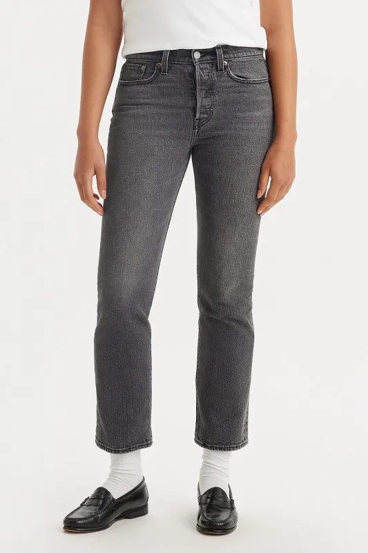 Wedgie Straight Jeans Well Worn sold by Karen Walker