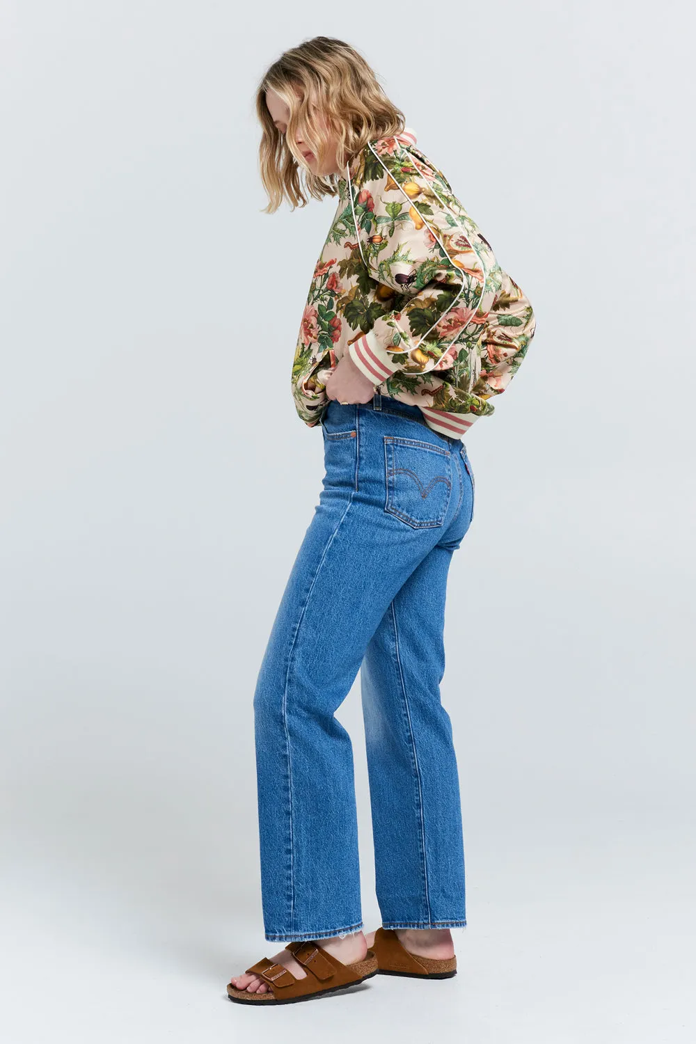 Ribcage Straight Ankle Jeans Dance Around Blue sold by Karen Walker product image thumbnail 2