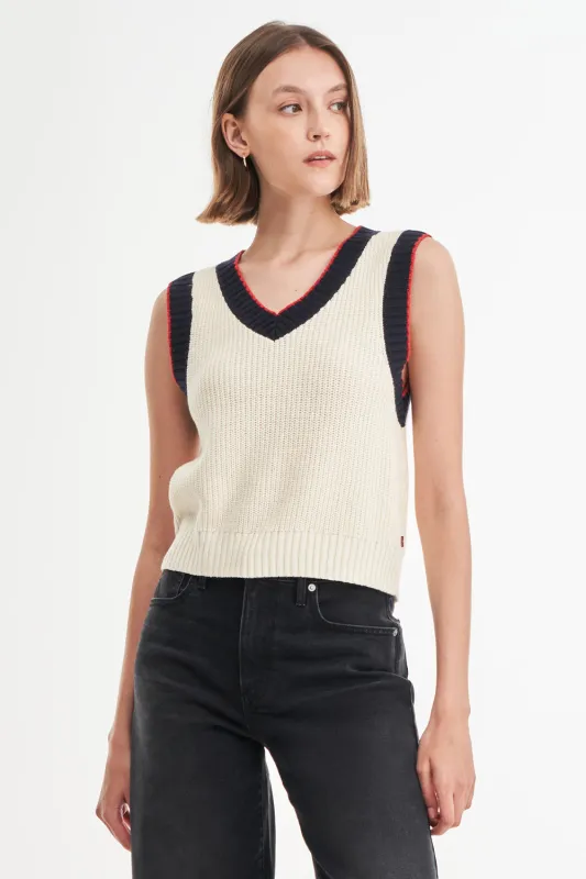 Brynn Sweater Vest Sunny Cream Beige made by Levi's