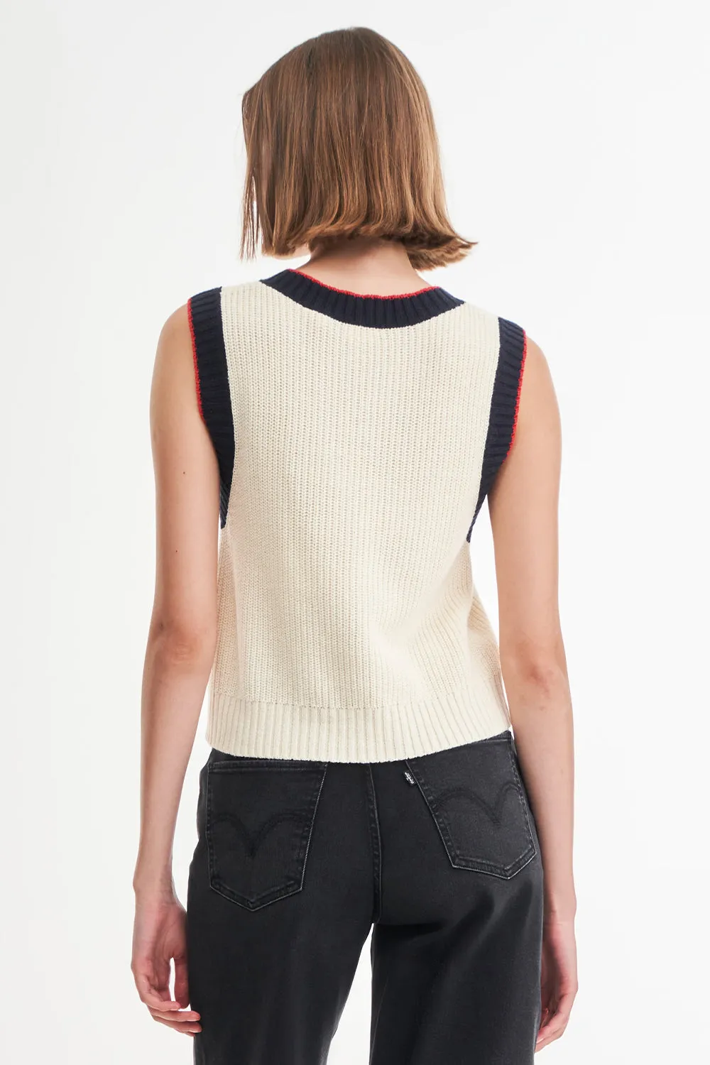 Brynn Sweater Vest Sunny Cream Beige sold by Karen Walker product image thumbnail 2