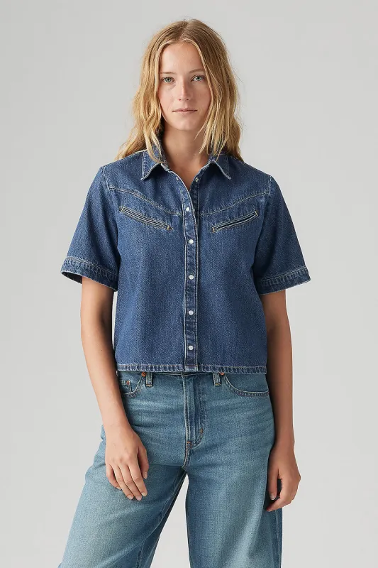 Rinoa Camp Shirt Sledge Sister made by Levi's