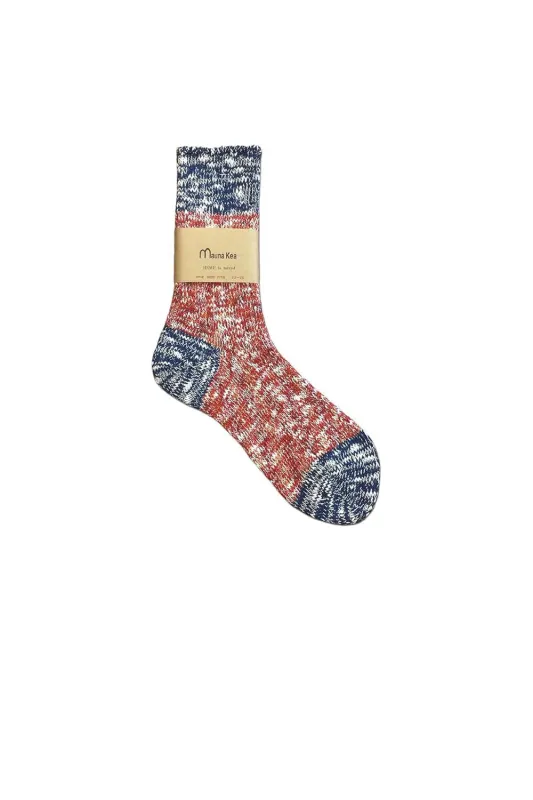 Slabs & Ripple Socks Navy sold by Karen Walker