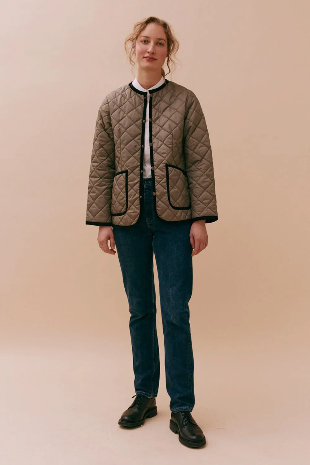 Contrast Cornard Jacket Cork sold by Karen Walker