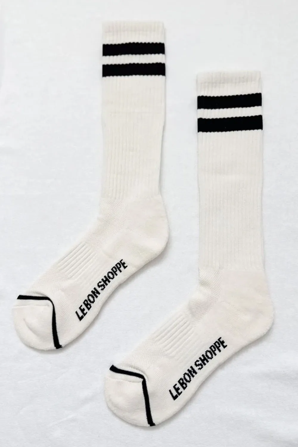 Knee High Boyfriend Socks Cream sold by Karen Walker