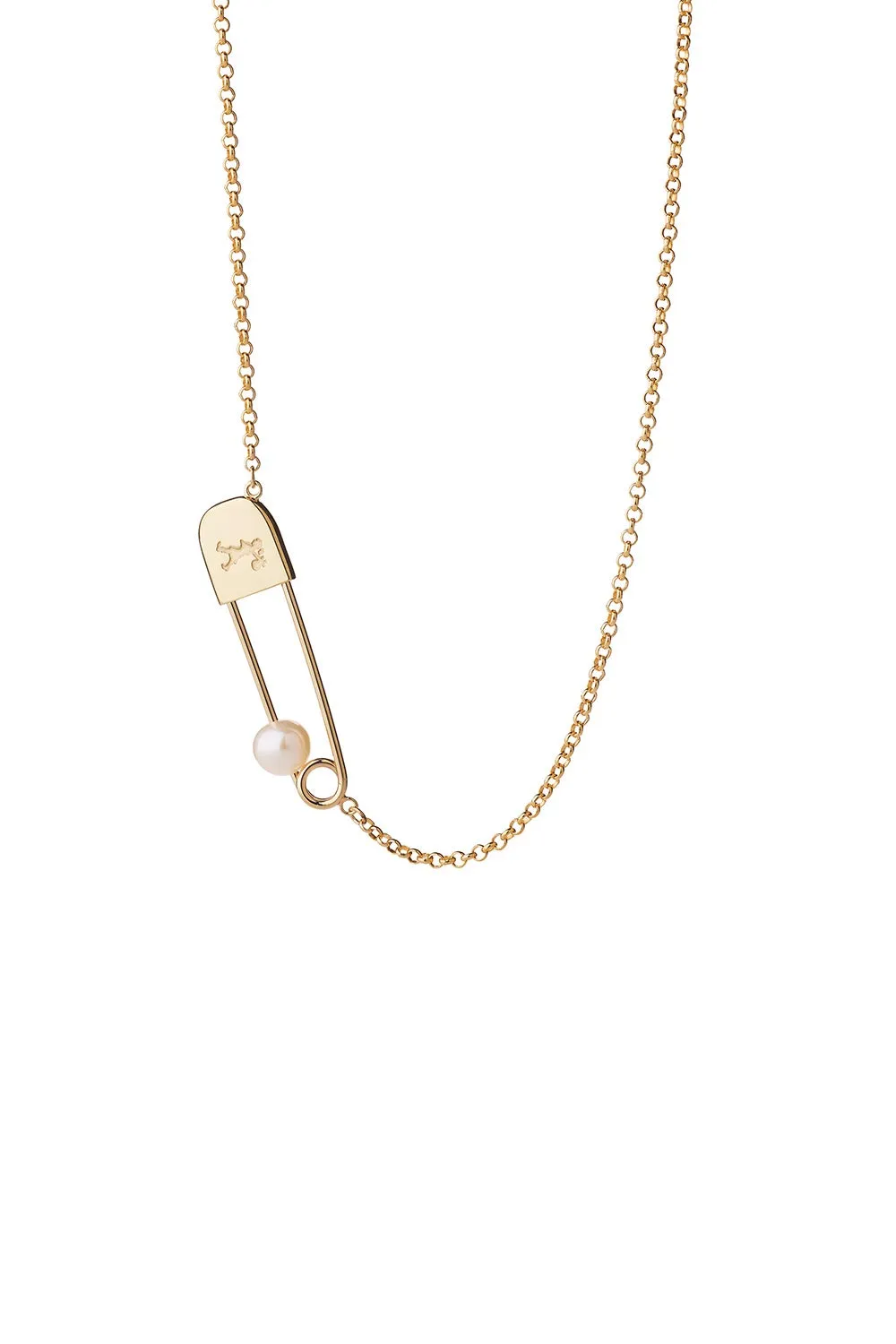 Runaway Safety Pin Necklace Gold-Plated sold by Karen Walker product image thumbnail 3