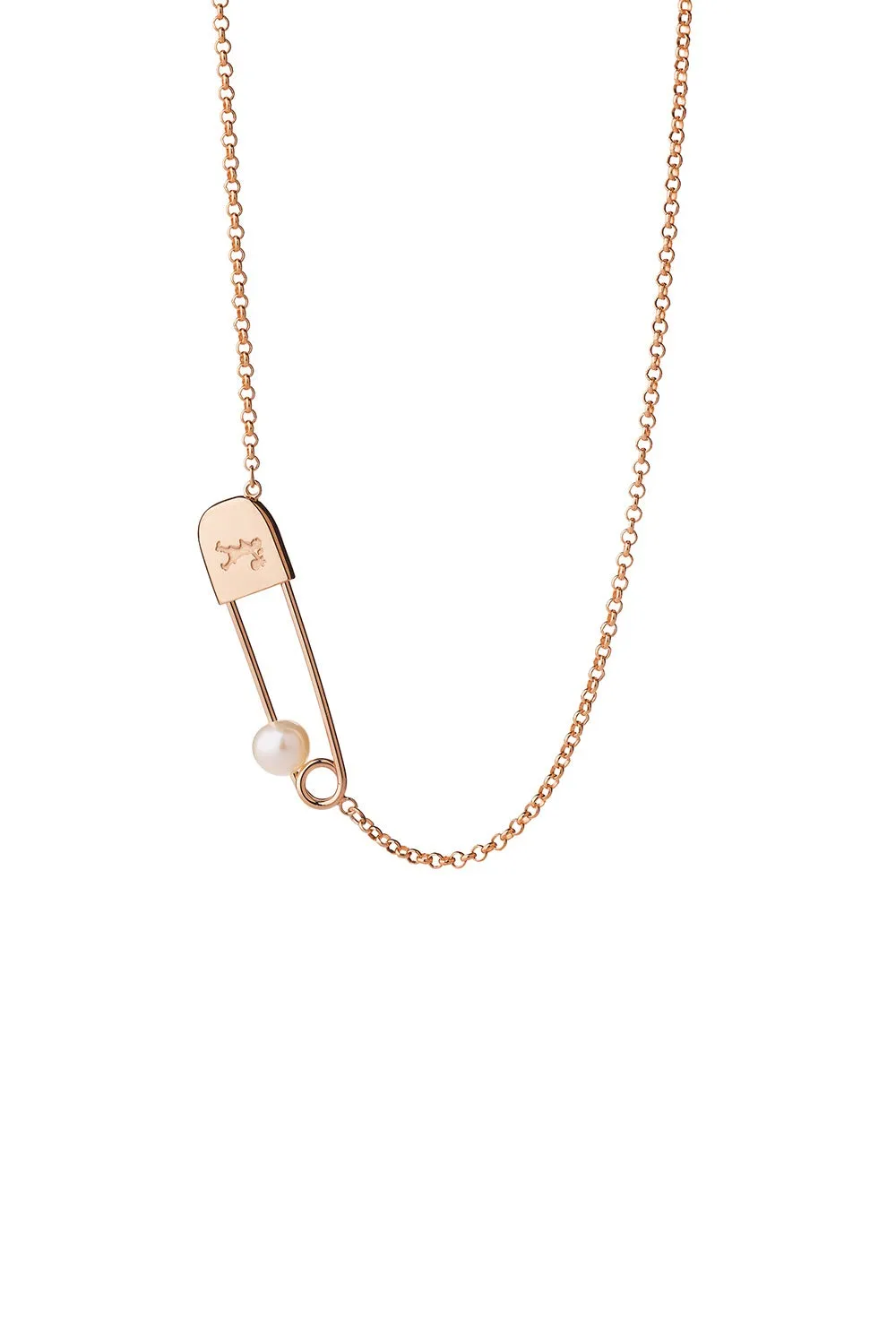 Runaway Safety Pin Necklace Rose Gold sold by Karen Walker product image thumbnail 3