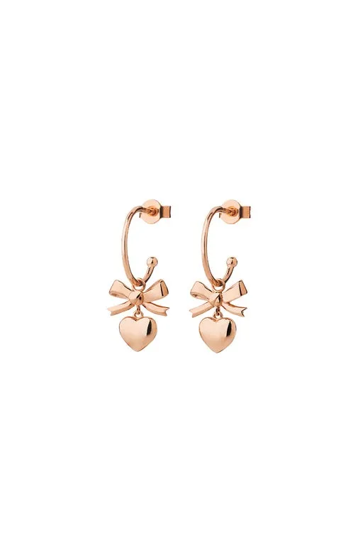 Mini Superlove Hoops Rose Gold sold by Karen Walker