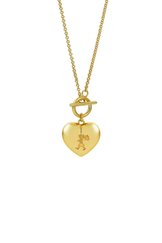 Runaway Heart Necklace Gold-Plated sold by Karen Walker