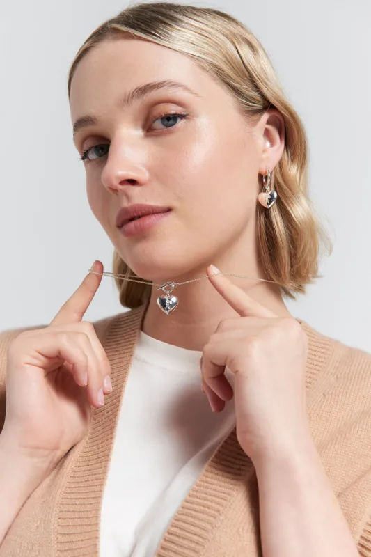 Runaway Heart Necklace Silver sold by Karen Walker