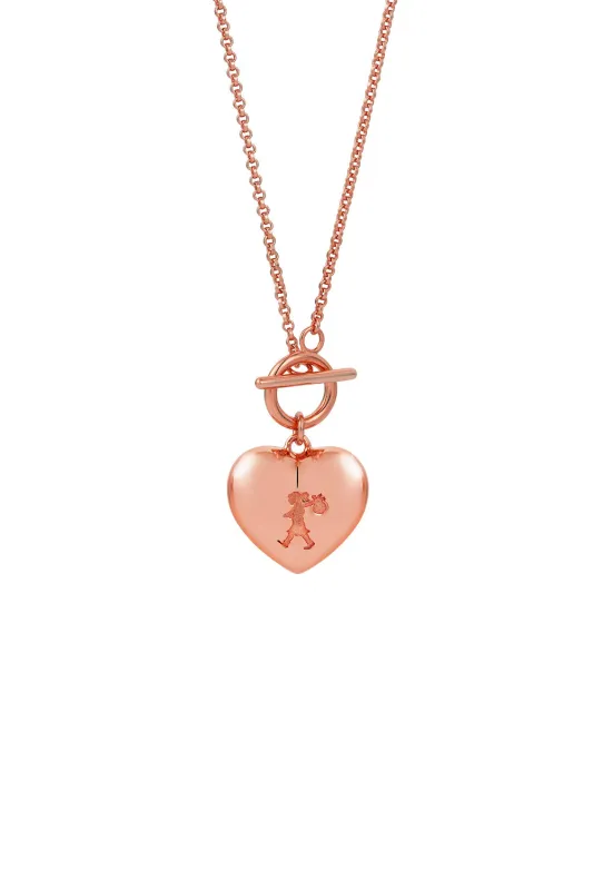 Runaway Heart Necklace Rose Gold sold by Karen Walker