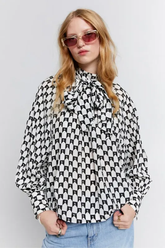 Meadow Bow Top Black sold by Karen Walker