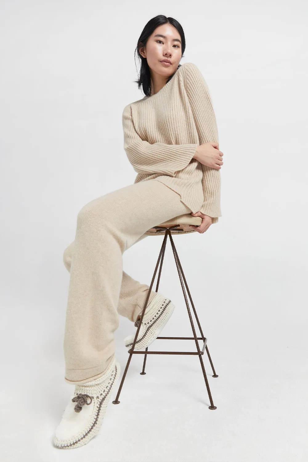 Crochet Slipper Cream sold by Karen Walker product image thumbnail 3