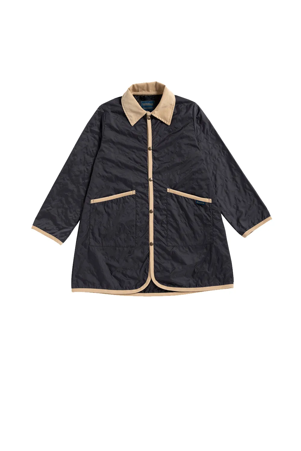 Lightweight A Line Raydon Suffolk Navy sold by Karen Walker