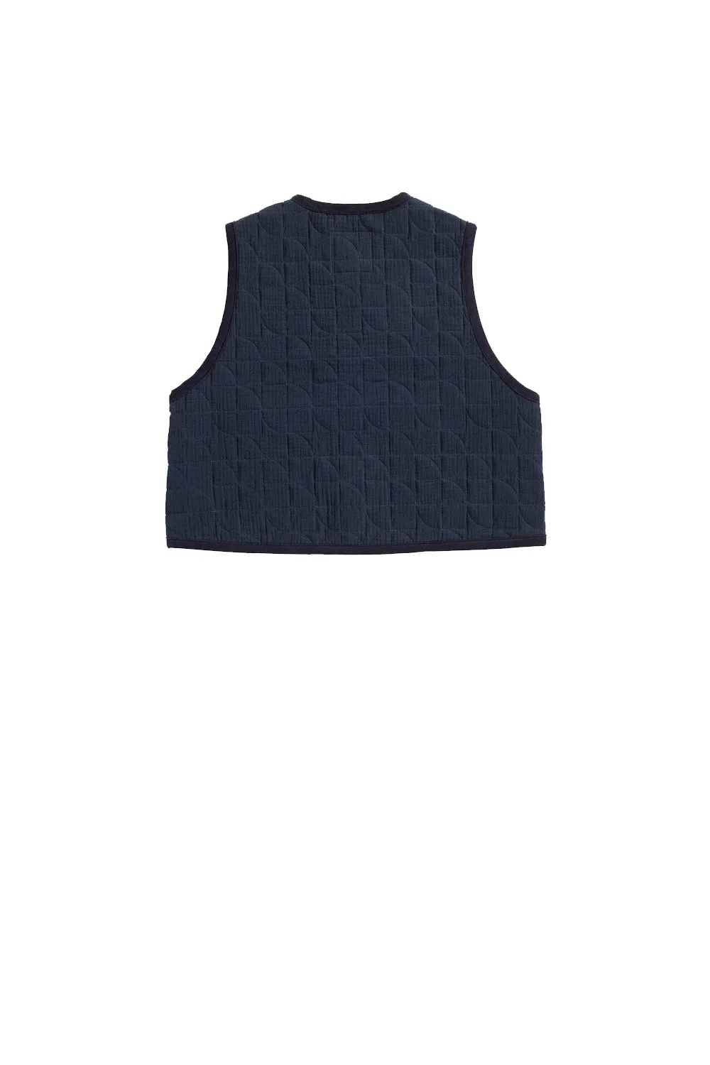 Gauze Leaf Quilt Cropped Thornham Navy sold by Karen Walker product image thumbnail 2