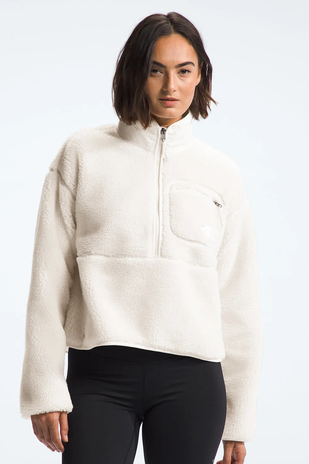 Extreme Pile Fleece Pullover White Dune sold by Karen Walker