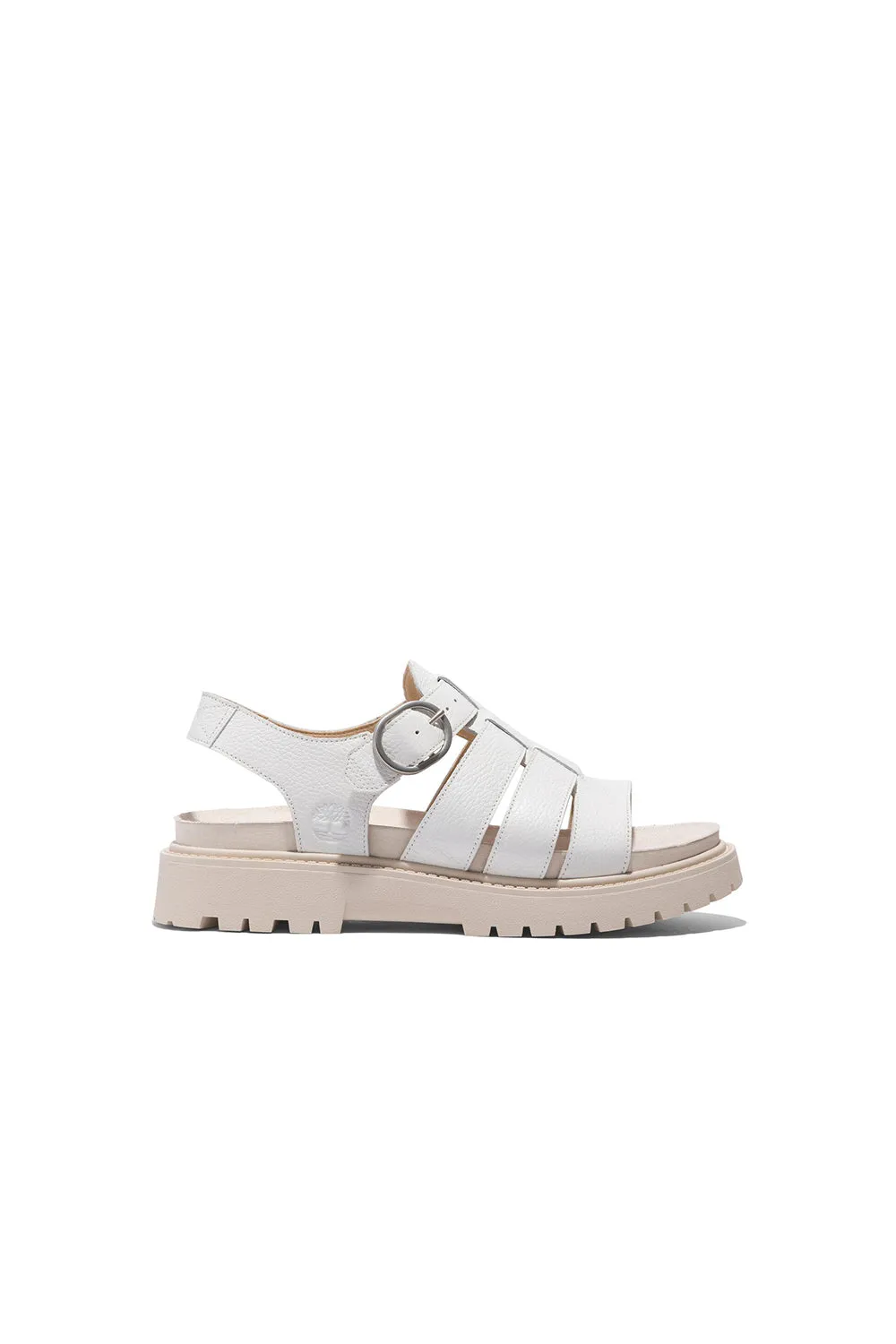 Clairemont Way Sandal White Full Grain sold by Karen Walker
