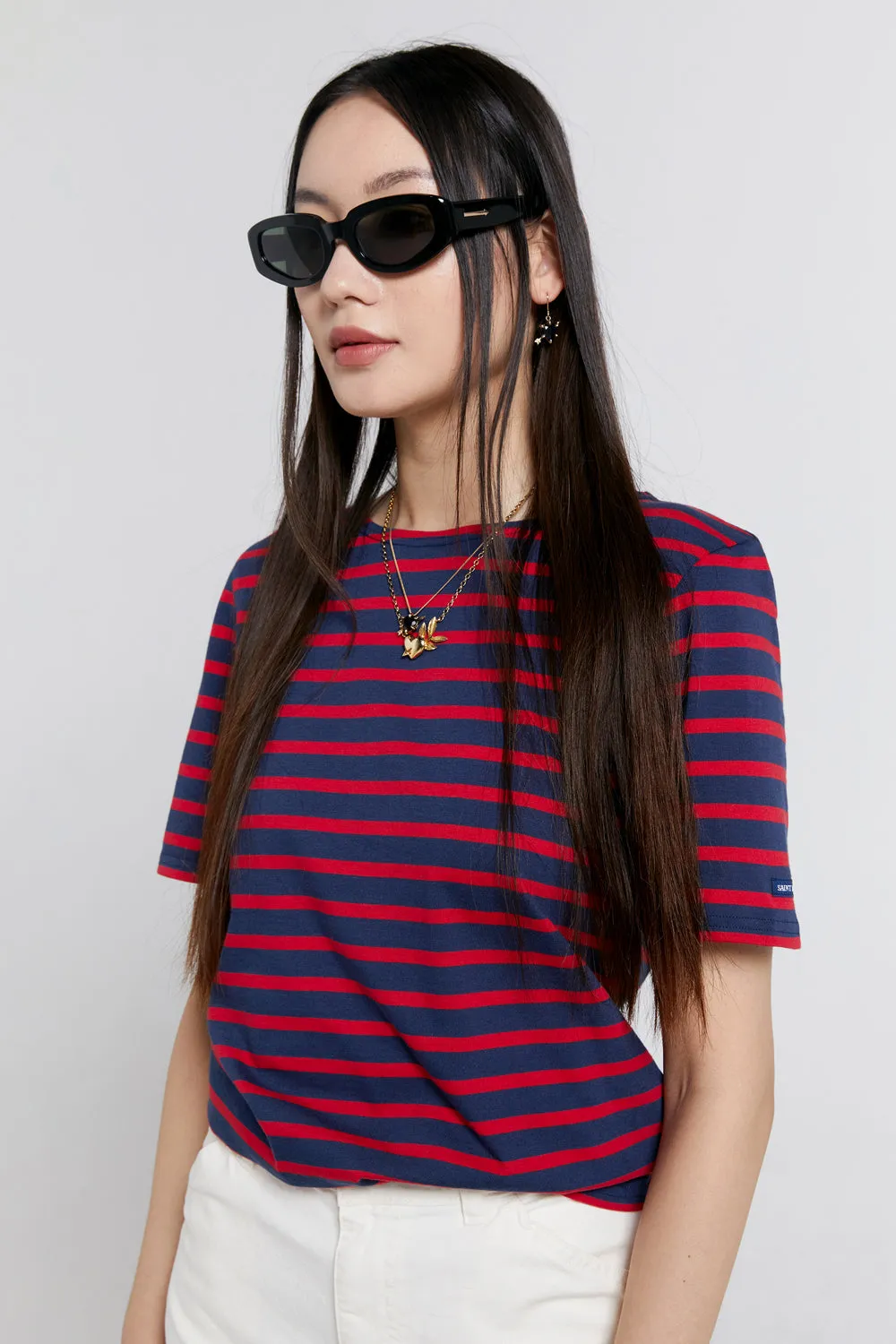 Levant Moderne Short Sleeve Striped Sailor Shirt Marine/Tulipe sold by Karen Walker product image thumbnail 2