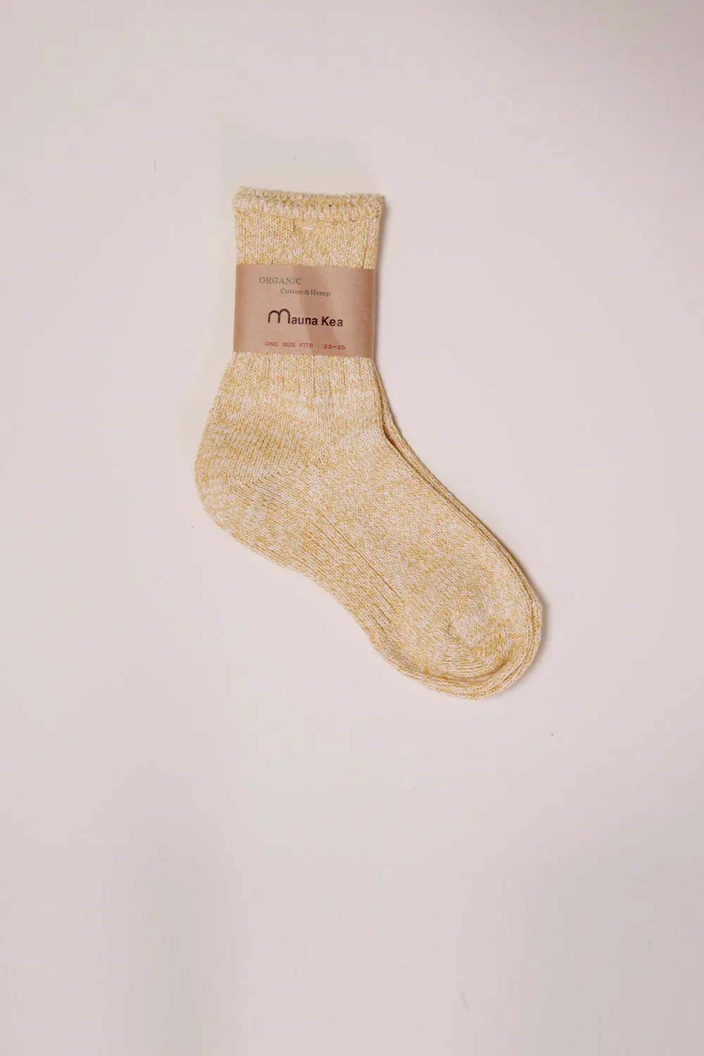 Organic Low Gauge Pastel Rib Socks Banana sold by Karen Walker product image thumbnail 4