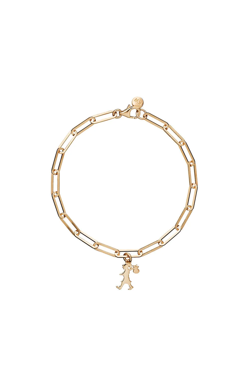 Runaway Girl Charm Bracelet Gold sold by Karen Walker