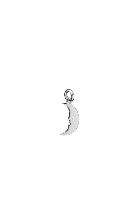 Mini Moon Charm Silver sold by Karen Walker