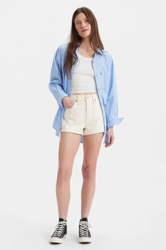 501® Original High Rise Jean Shorts White Worn In sold by Karen Walker