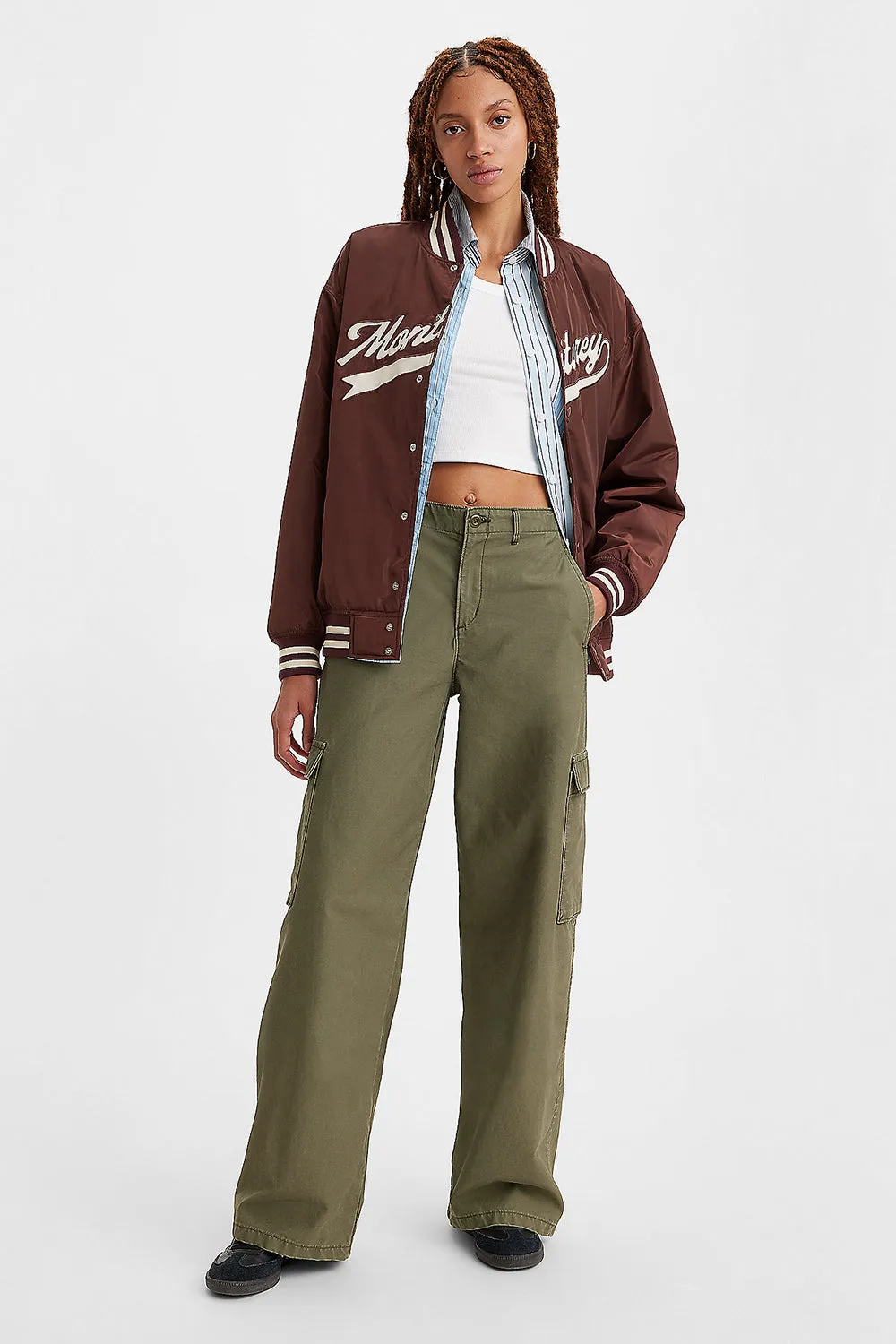 Baggy Cargo Pants Olive Night sold by Karen Walker