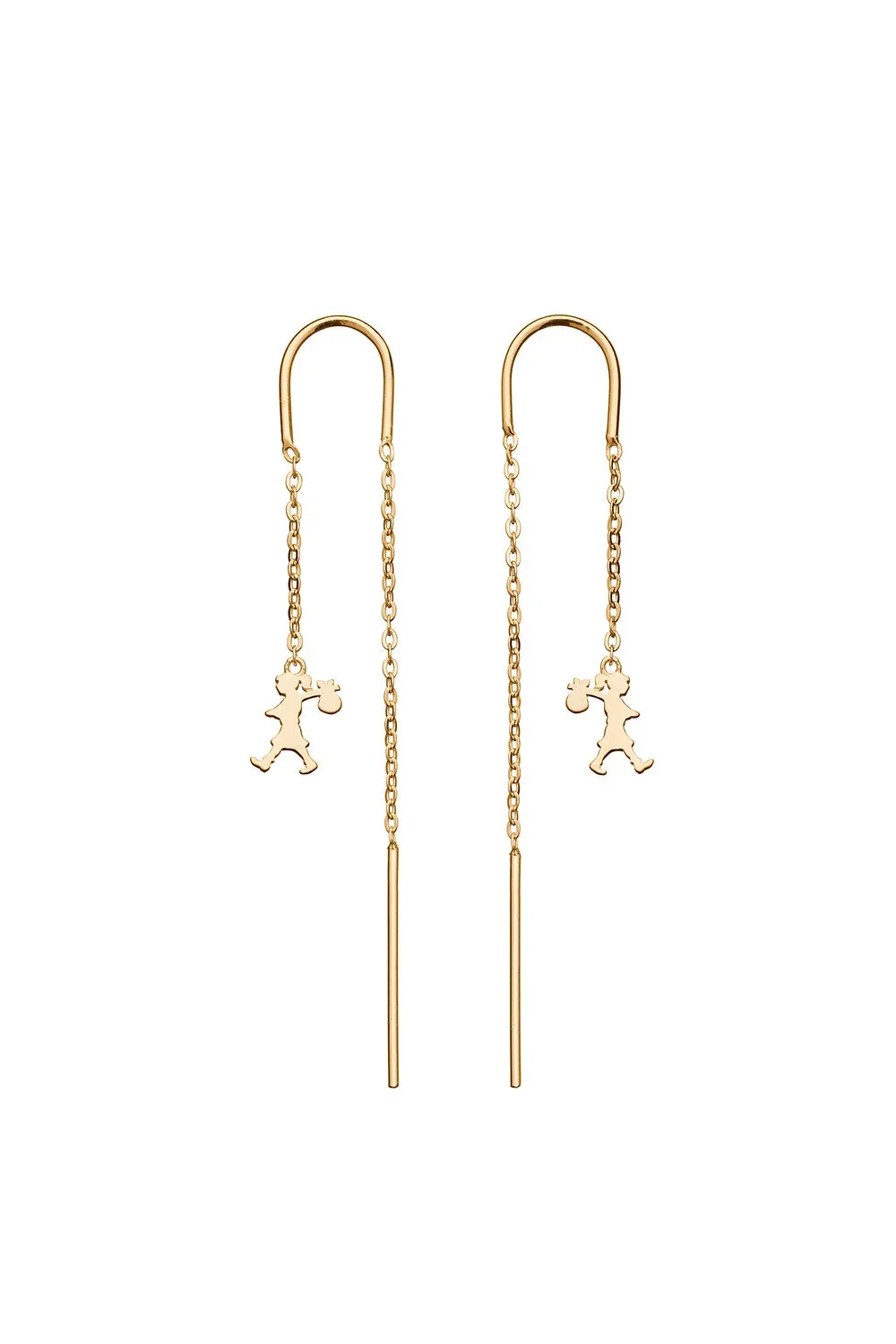 Runaway Girl Thread Earrings Gold sold by Karen Walker product image thumbnail 2