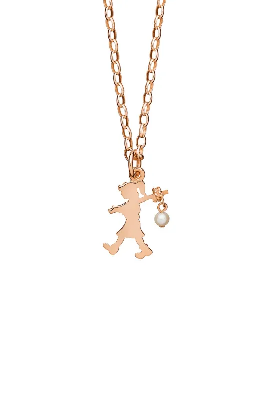 Girl with a Pearl Necklace Rose Gold sold by Karen Walker