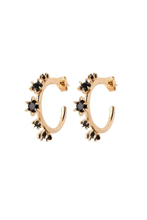 Baroque Earrings Gold-Plated Onyx sold by Karen Walker product image thumbnail 2