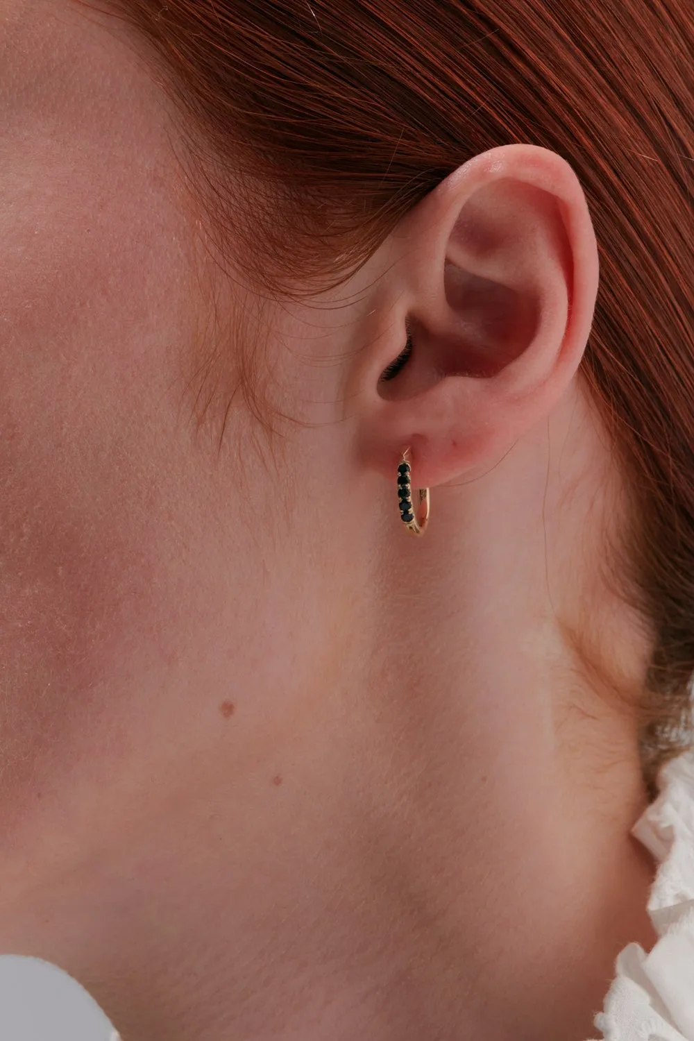 Miniaturist Earrings Gold Onyx sold by Karen Walker product image thumbnail 2