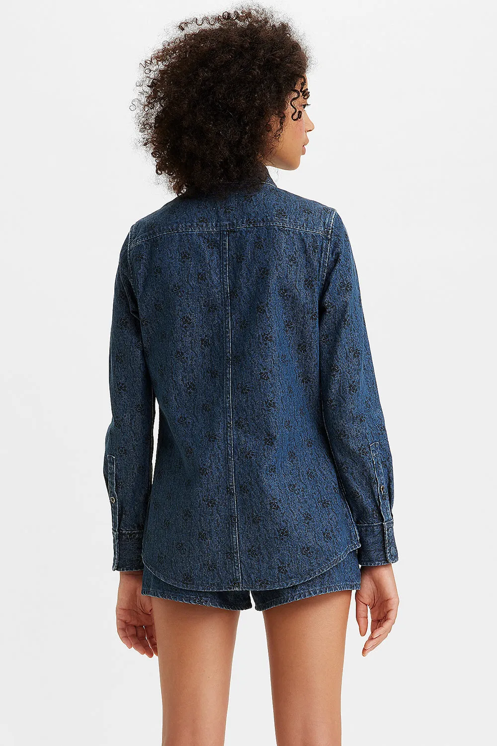 Wellthread® Petal Shirt Flowers in the Rain Denim sold by Karen Walker product image thumbnail 2