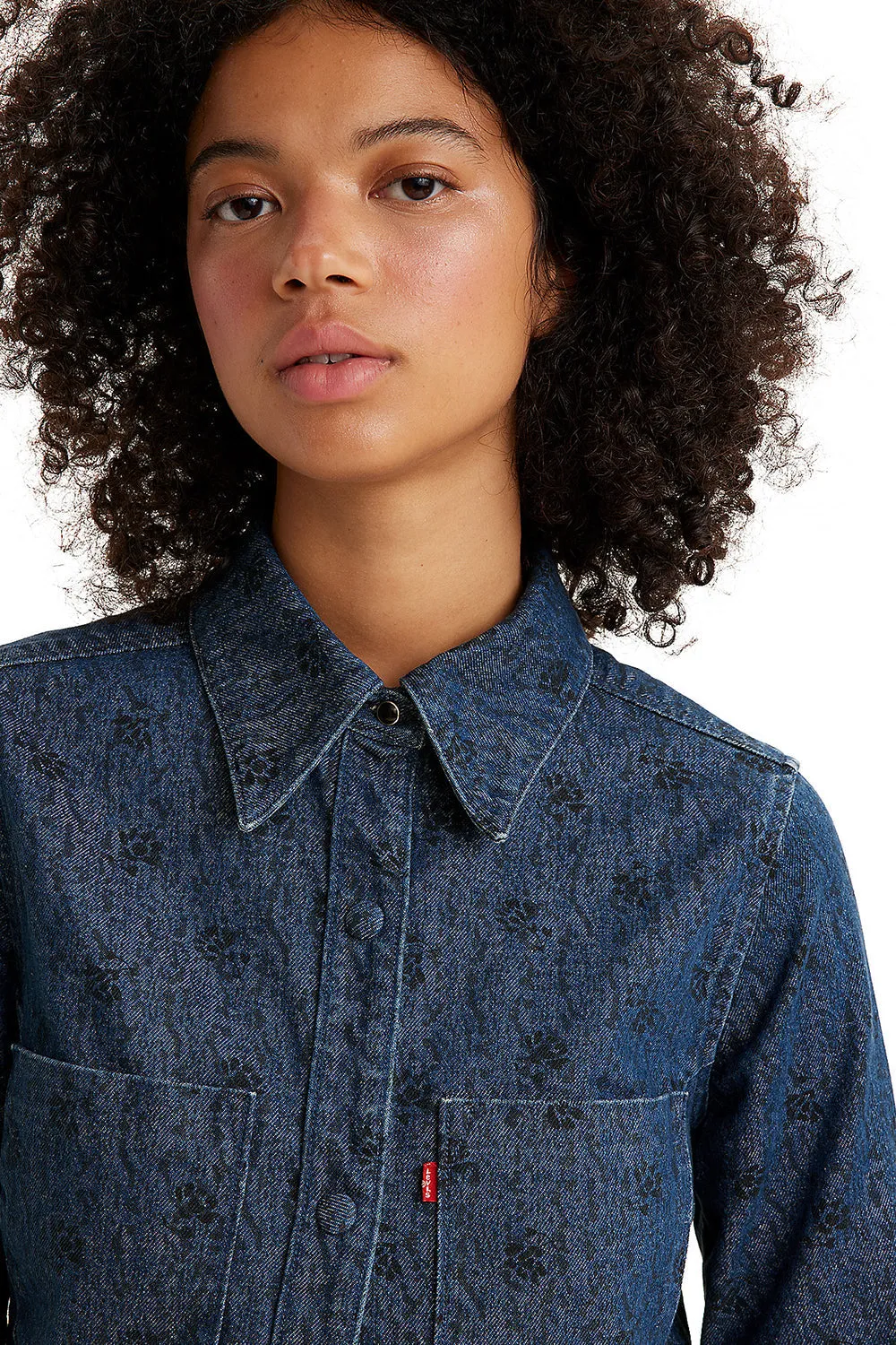 Wellthread® Petal Shirt Flowers in the Rain Denim sold by Karen Walker product image thumbnail 3