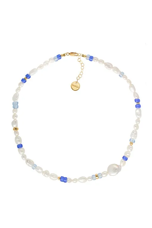 Pearl with Czech Glass Necklace sold by Karen Walker product image thumbnail 3
